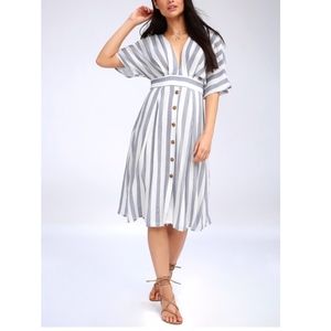 NWT Lulus "Pier of Influence" Striped Dress - XS